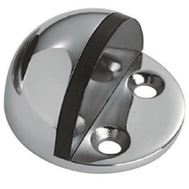 24 X 44Mm - Floor Mounted Shielded Doorstop - Bright Stainless Steel