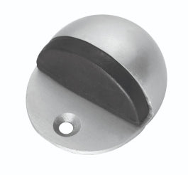 48 X 42Mm Floor Mounted Shieled Doorstop - Retail Pack - Satin Anodised Aluminium