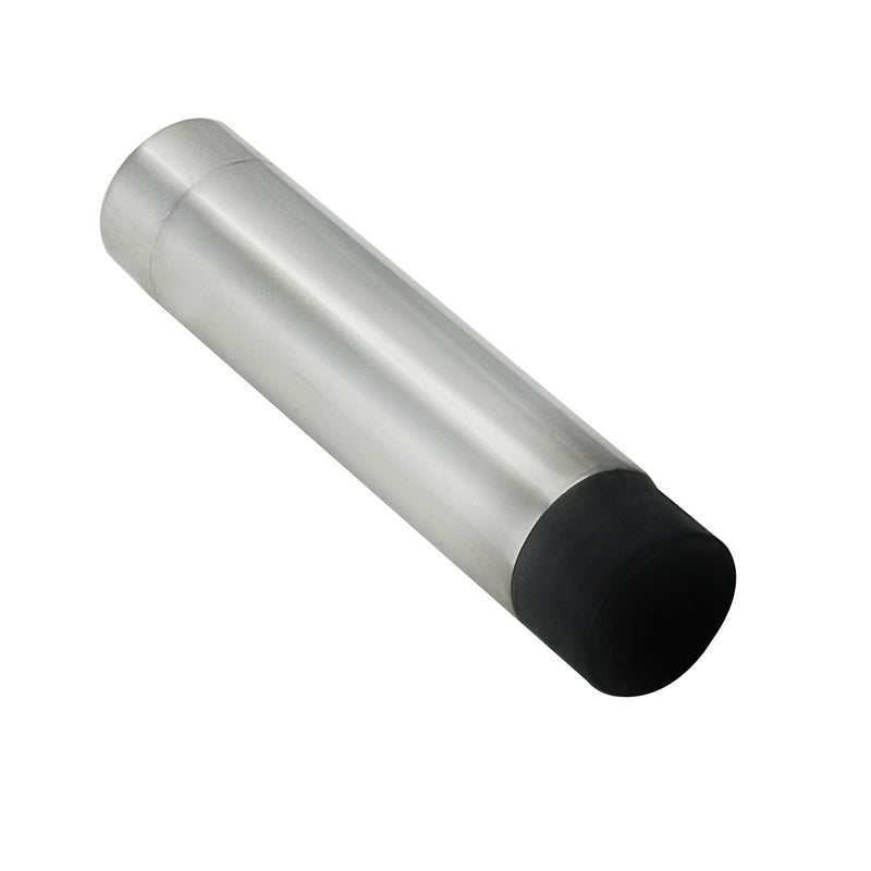70 X 16Mm - Wall Mounted Doorstop - Concealed Fix - Bright Stainless Steel