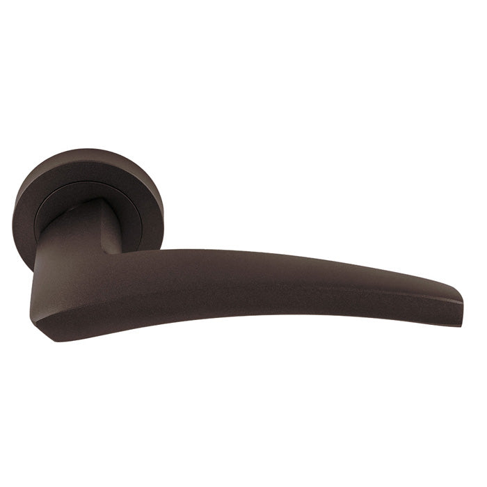 Dune Lever On Concealed Fix Round Rose Buo (Matt Bronze) - Matt Bronze