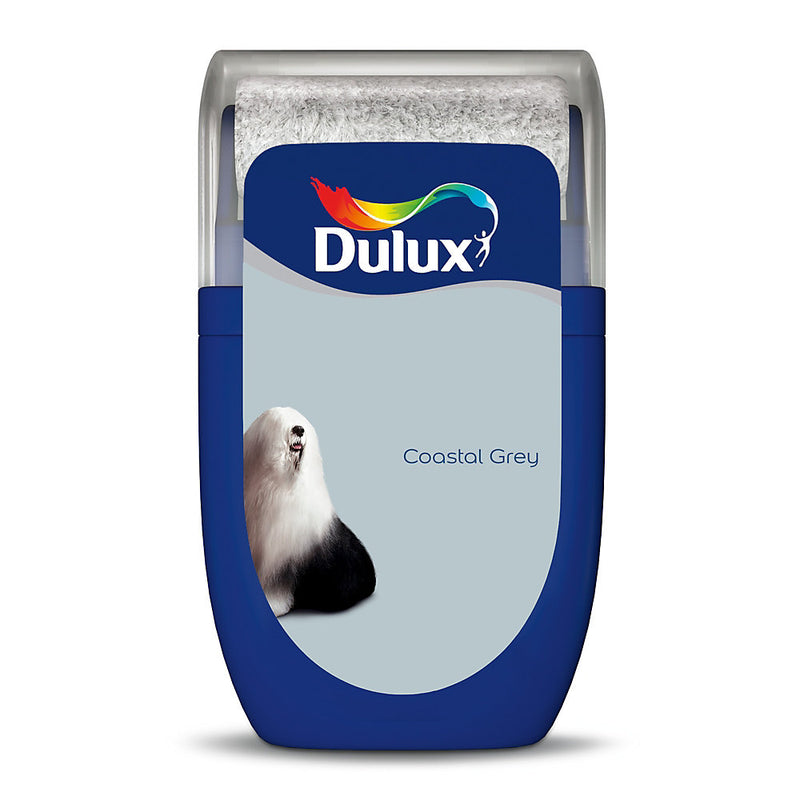 Dulux Coastal Grey Matt Wall & ceiling Emulsion paint, 30ml Tester pot