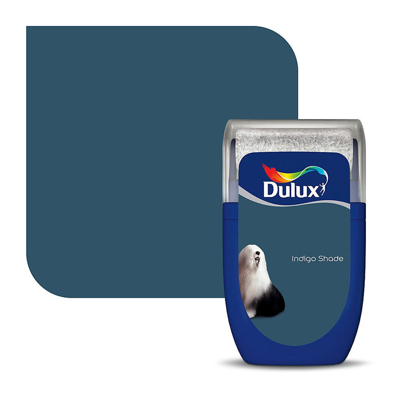Dulux Indigo Shade Matt Wall & ceiling Emulsion paint, 30ml Tester pot