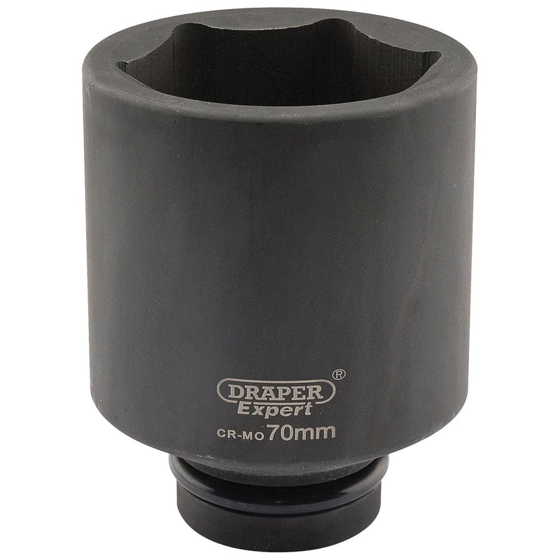 Draper Expert HI-TORQ 6 Point Deep Impact Socket, 1" Sq. Dr., 70mm Draper - Town Tools 