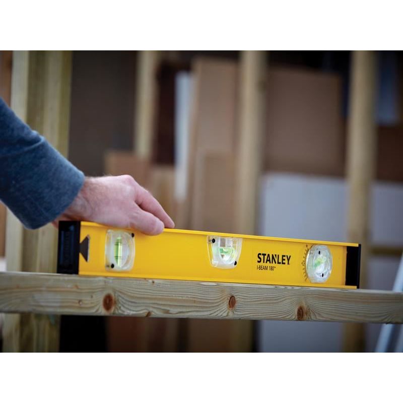 Stanley® Hand Tools PRO-180 I-Beam Level 3 Vial 60cm STANLEY® Hand Tools - RockBottom Nothampton
