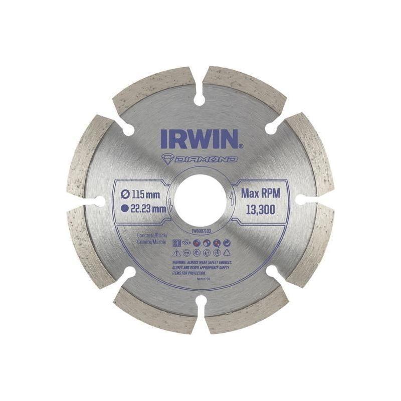 Irwin® Segmented Diamond Blade 115 x 22.23mm IRWIN® - RockBottom Northampton
