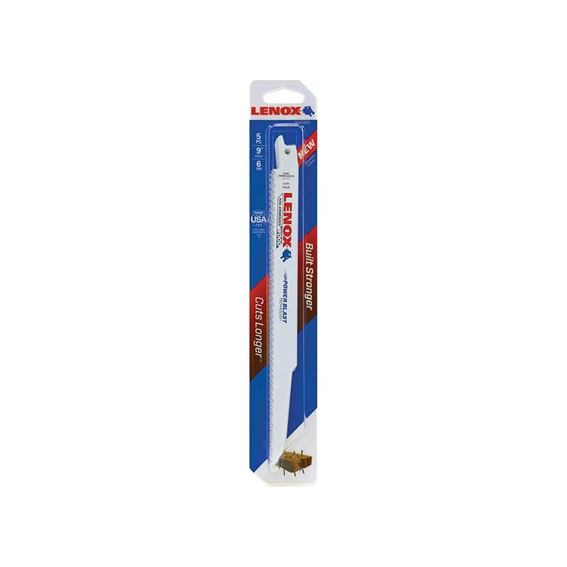 Lenox 20582-956R Wood Cutting Reciprocating Saw Blade 230mm 6 TPI (Pack 5) LENOX - RockBottom Northampton