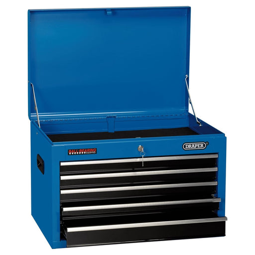 Draper Tool Chest, 5 Drawer, 26", 660 x 445 x 430mm, Blue 35746 Draper - Town Tools 