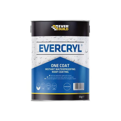 Everbuild Sika EVERCRYL® One Coat Clear 5kg Everbuild Sika - RockBottom Northamptin