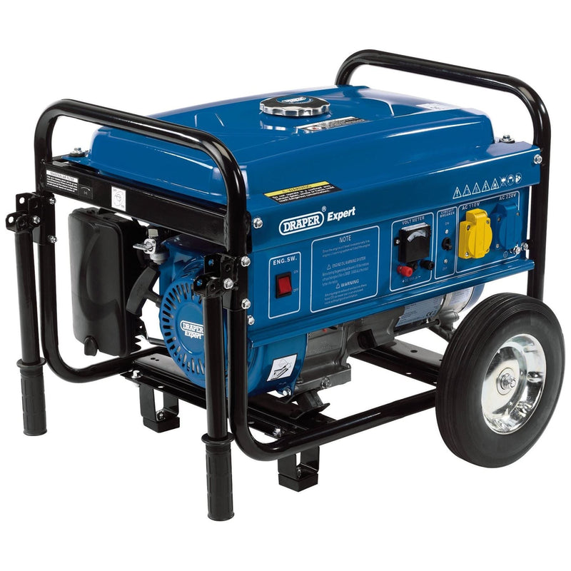 Draper Petrol Generator with Wheels, 2500W 87088 Draper - Town Tools 