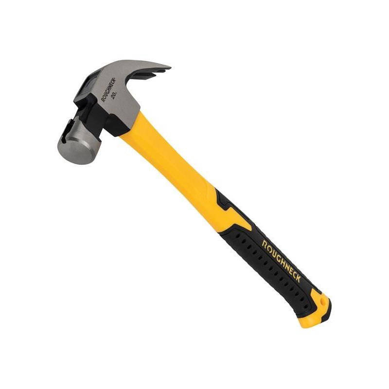 Roughneck Claw Hammer Fibreglass Shaft 567g (20oz) Roughneck - RockBottom Nothampton