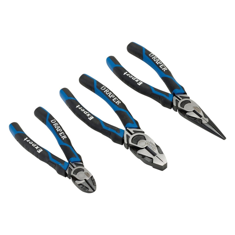 Draper High Leverage Plier Set, Blue (3 Piece) 28033 Draper - Town Tools 