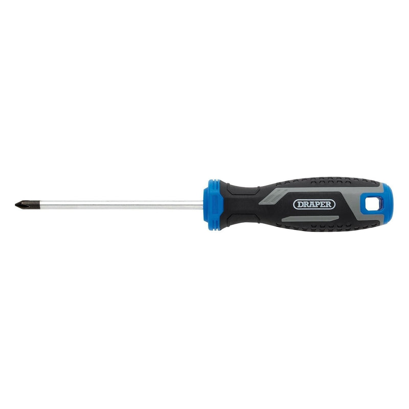 Draper Phillips Soft Grip Screwdriver, PH1 x 100mm Draper - Town Tools