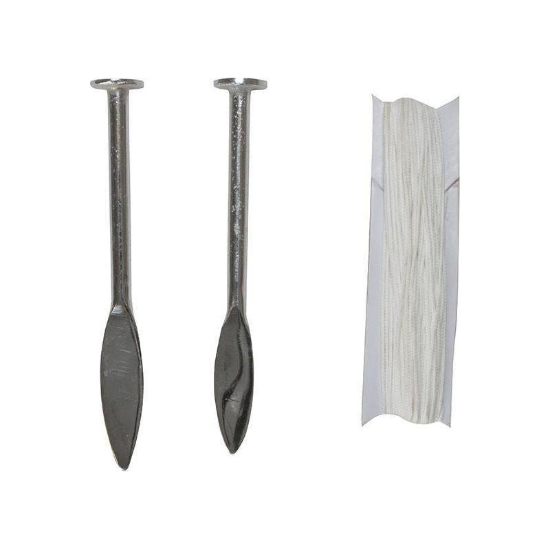 Faithfull LP1 Line Pins (Card of 2) & Line 18m Faithfull - RockBottom Northampton