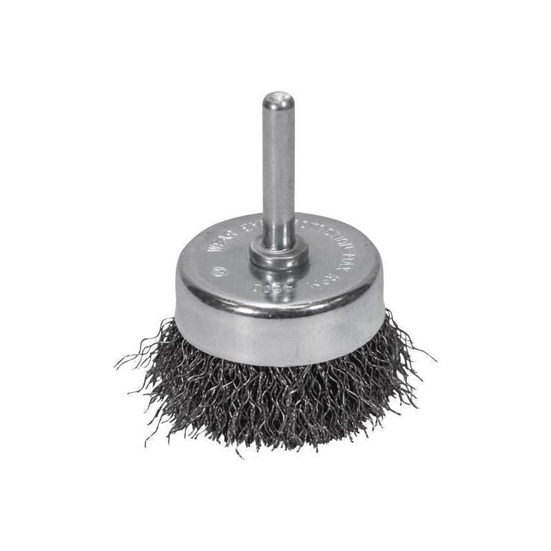 Faithfull Wire Cup Brush 50mm x 6mm Shank, 0.30mm Wire Faithfull - RockBottom Northampton
