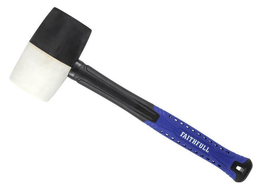Faithfull Black & White Fibreglass Mallet 32oz Faithfull - RockBottom Northampton