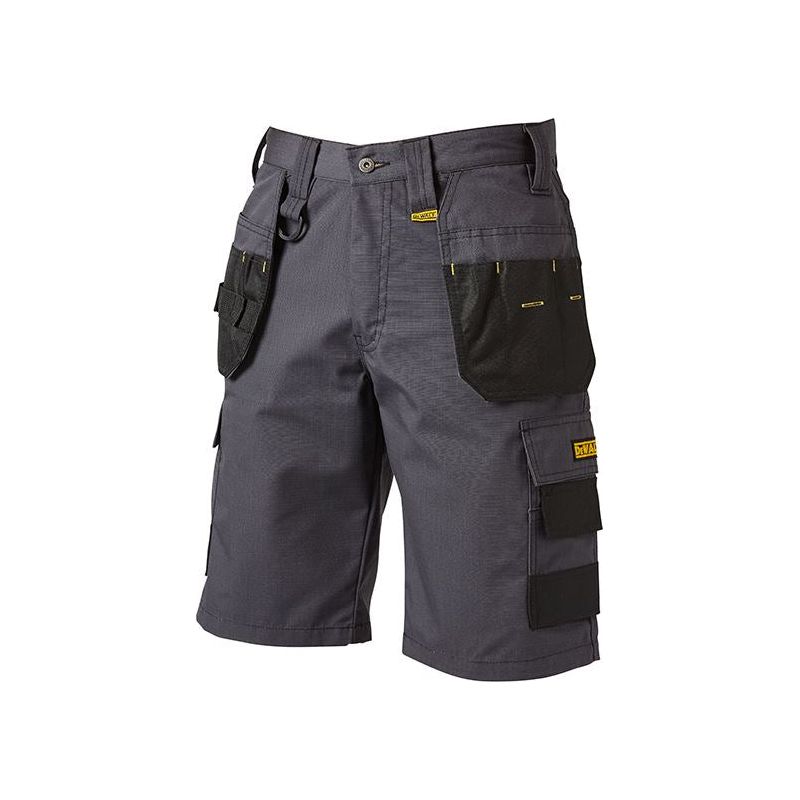 Dewalt Power Tools Cheverley Lightweight Grey Polycotton Shorts Waist 30in DeWALT Power Tools - RockBottom Northampton