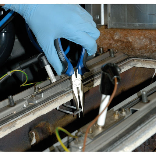 Draper Soft Grip Long Nose Pliers, 200mm Draper - Town Tools