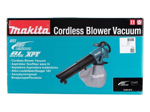 Makita DUB187Z LXT BL Blower Vacuum 18V Bare Unit Makita - RockBottom Northampton 
