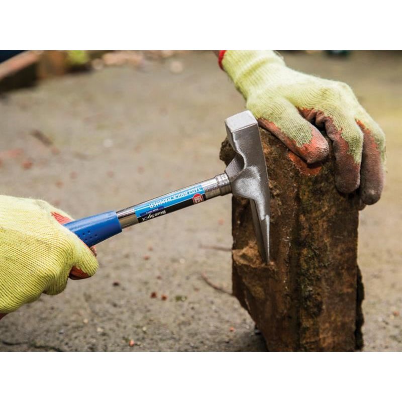 Bluespot Tools Steel Shafted Brick Hammer 450g (16oz) BlueSpot Tools - RockBottom Northampton