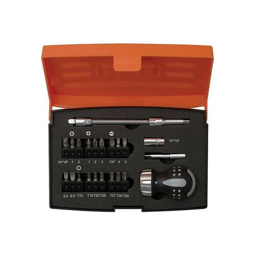 Bahco 808050S-22 Stubby Ratchet Screwdriver Set, 22 Piece Bahco - RockBottom Northampton