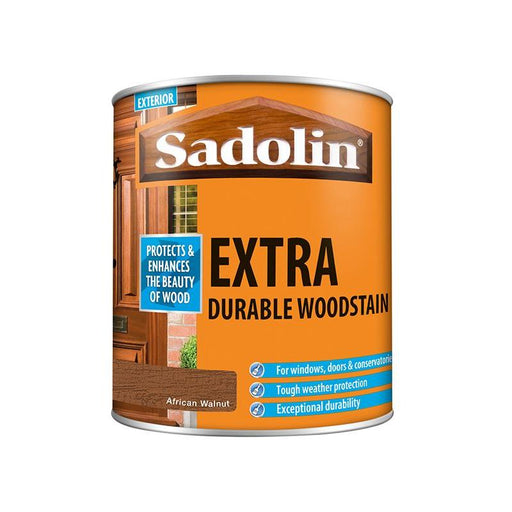 Sadolin Extra Durable Woodstain African Walnut 1 litre Sadolin - RockBottom Nothampton