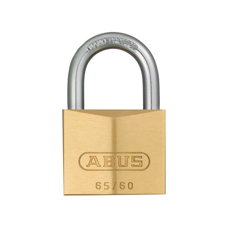 Abus Mechanical 65/60mm Brass Padlock Carded ABUS Mechanical - RockBottom Northampton 