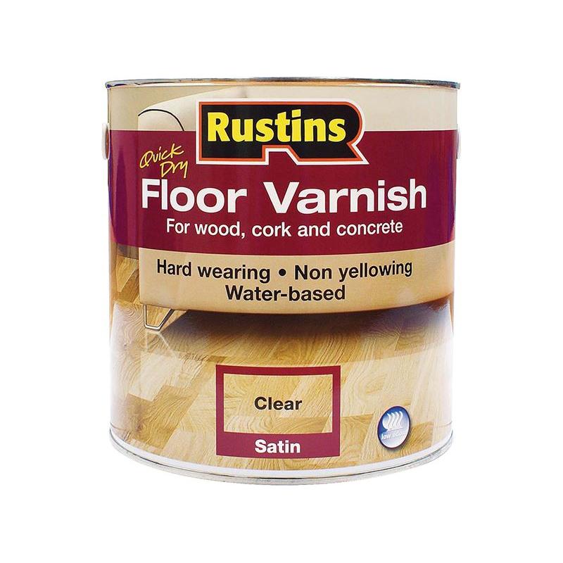 Rustins Quick Dry Floor Varnish Gloss 1 litre Rustins - RockBottom Nothampton