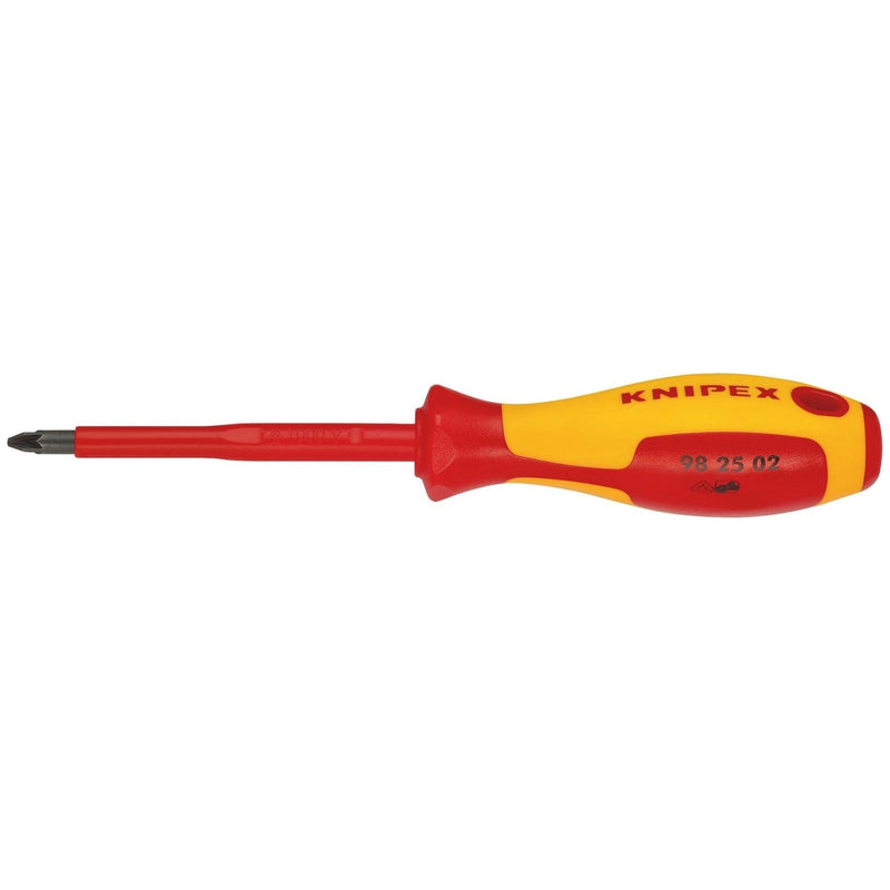 Draper Knipex 98 25 02 VDE Insulated Pozidriv Screwdriver, PZ2 x 100mm Draper - Town Tools