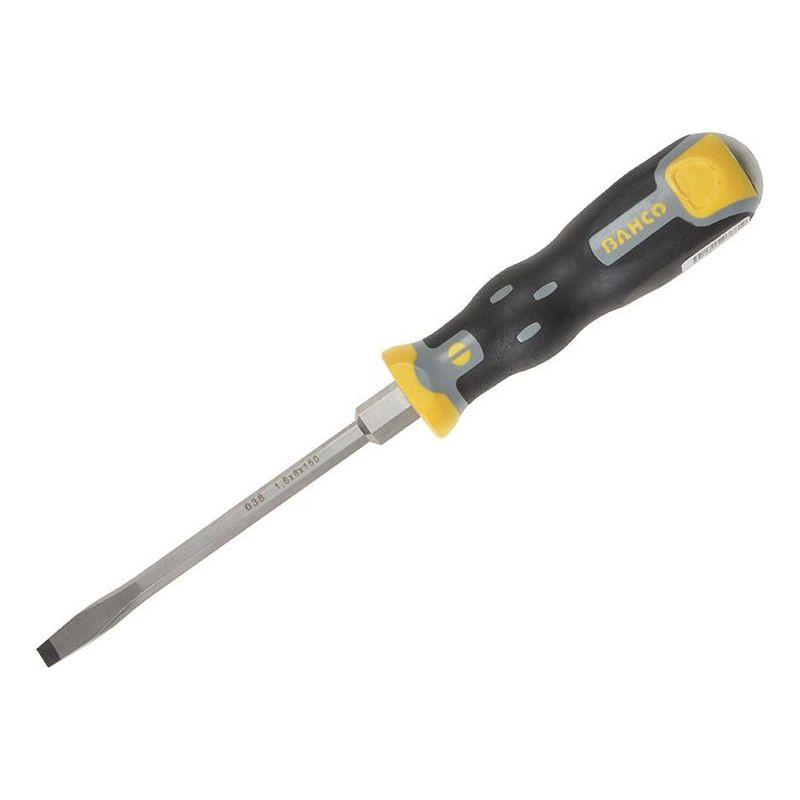 Bahco Tekno+ Through Shank Screwdriver Flared Slotted Tip 6.5mm x 125mm Bahco - RockBottom Northampton
