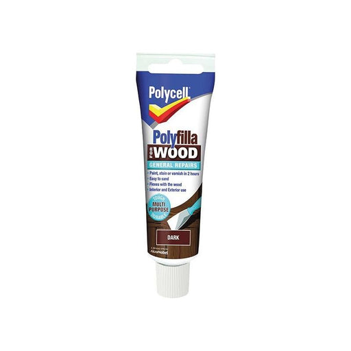 Polycell Polyfilla For Wood General Repairs Tube Dark 75g Polycell - RockBottom Nothampton
