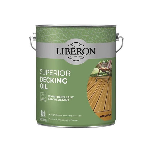 Liberon Superior Decking Oil Medium Oak 5 litre Liberon - RockBottom Northampton