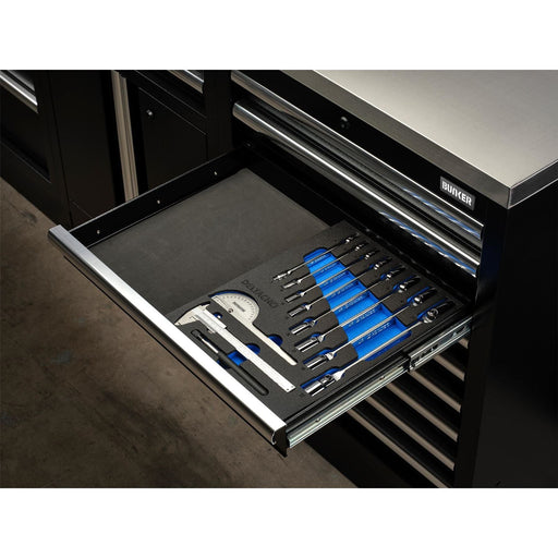 Bunker Knee Wrench, Measuring and Pick-up Set in EVA Foam Inlay (10 Piece) Draper - Town Tools