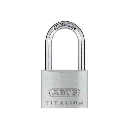 Abus Mechanical 64TI/40mm TITALIUM™ Padlock 40mm Long Shackle Keyed Alike KA6411 ABUS Mechanical - RockBottom Northampton 