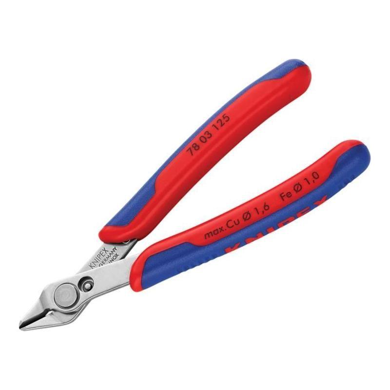 Knipex Electronic Super Knips® Multi-Component Grip 125mm Knipex - RockBottom Northampton