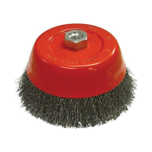 Faithfull Wire Cup Brush 150mm M14x2, 0.30mm Steel Wire Faithfull - RockBottom Northampton