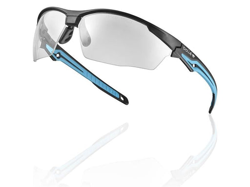 Bolle Safety TRYON Safety Glasses - Platinum Cobalt Flash Bolle Safety - RockBottom Northampton