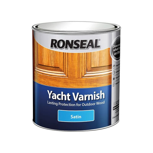 Ronseal Exterior Yacht Varnish Satin 250ml Ronseal - RockBottom Nothampton