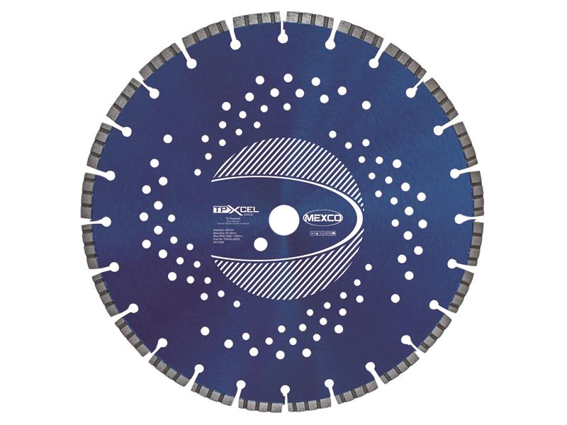MEXCO - XCEL Grade Tri-Purpose Diamond Blade 350 x 25.4mm