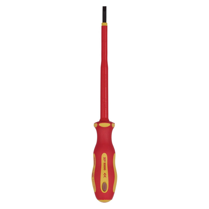Draper XP1000 VDE Plain Slot Screwdriver, 3.5 x 100mm 64413 Draper - Town Tools 