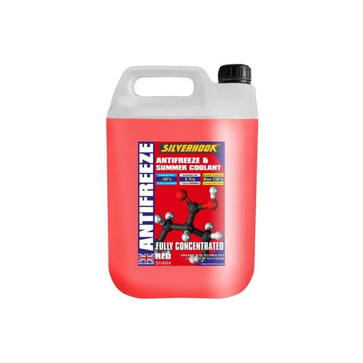 Silverhook Fully Concentrated Antifreeze O.A.T. Red 4.5 litre Silverhook - RockBottom Nothampton