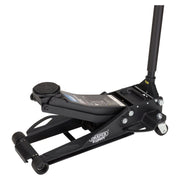 Draper Expert Professional Low Profile Fast Lift Garage Trolley Jack, 3 Tonne, Black Draper - Town Tools