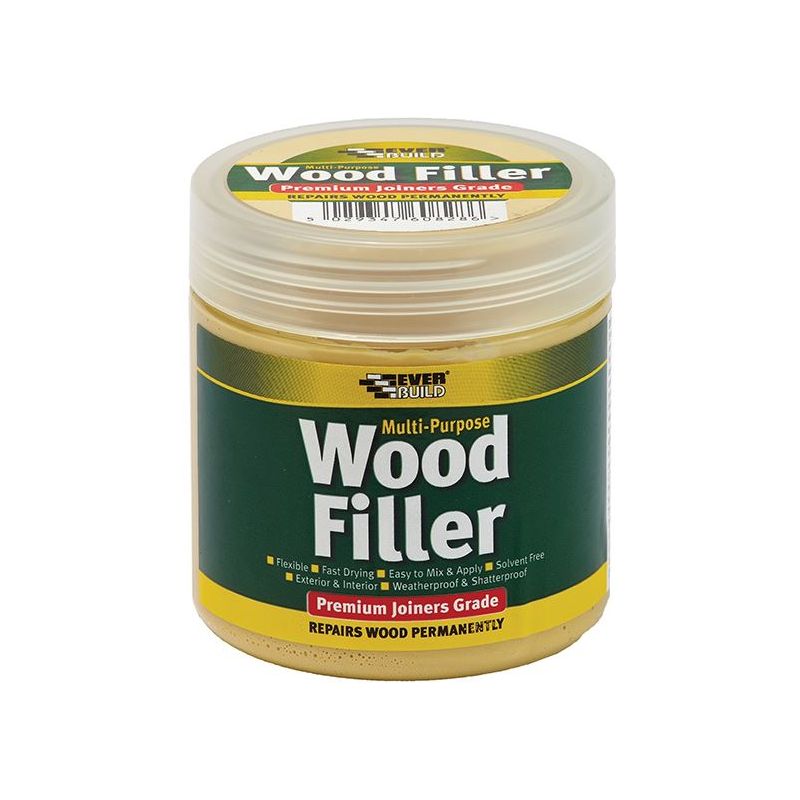 Everbuild Sika Multipurpose Premium Joiners Grade Wood Filler Medium Stainable 250ml Everbuild Sika - RockBottom Northamptin