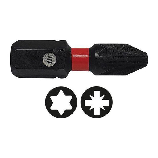 Forgefix ForgeFast Pozidriv Compatible Impact Bit PZ1 x 25mm (Card 2) ForgeFix - RockBottom Northampton