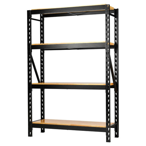 Bunker 18 Piece Modular 4 Tier Racking with Hardwood Shelving, 1500mm Draper - Town Tools