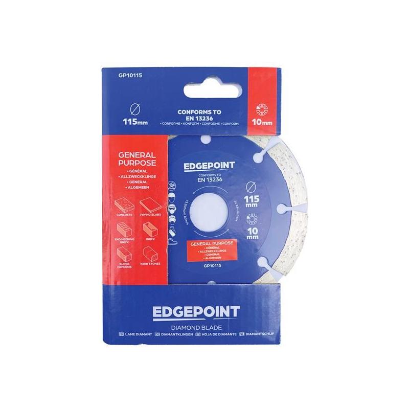 Edgepoint GP10115 General-Purpose Diamond Blade 115mm EdgePoint - RockBottom Northamptin