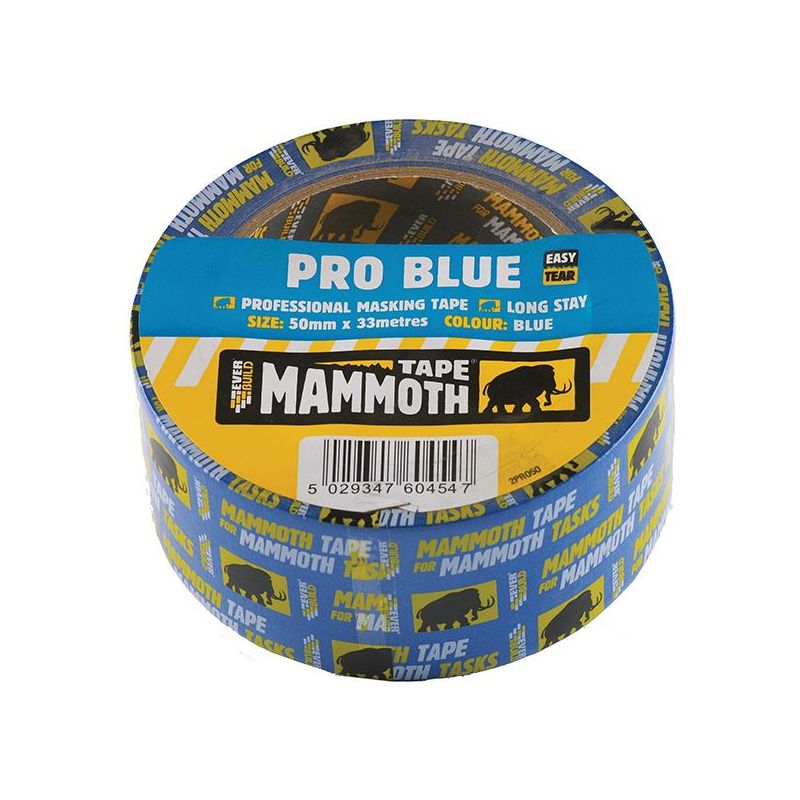 Everbuild Sika Pro Blue Masking Tape 25mm x 33m Everbuild Sika - RockBottom Northamptin