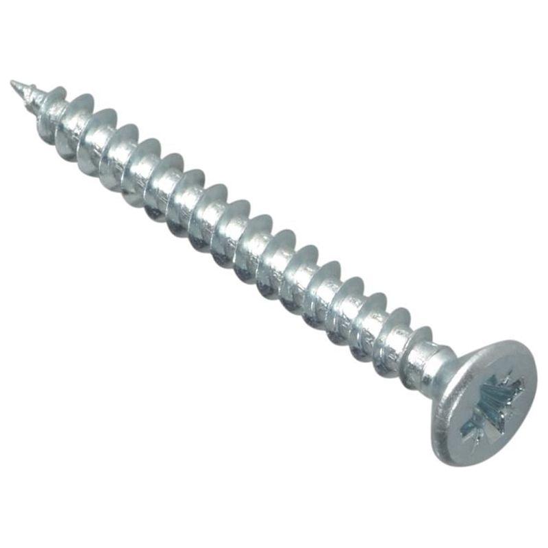 Forgefix Multi-Purpose Pozi Compatible Screw CSK ST ZP 4 x 40mm Box 200 ForgeFix - RockBottom Northampton