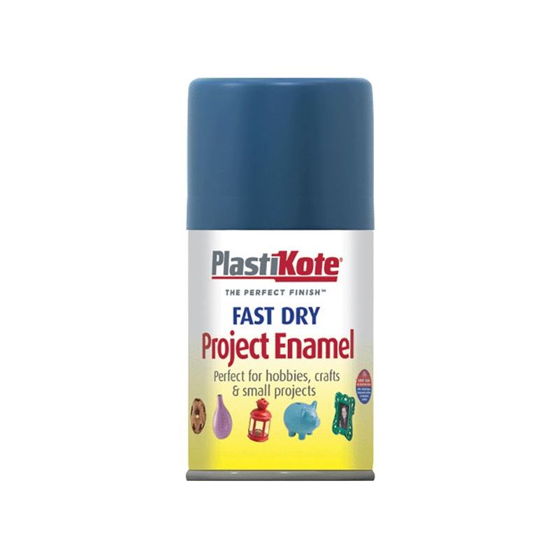 Plastikote Fast Dry Enamel Aerosol Harbour Blue 100ml PlastiKote - RockBottom Nothampton
