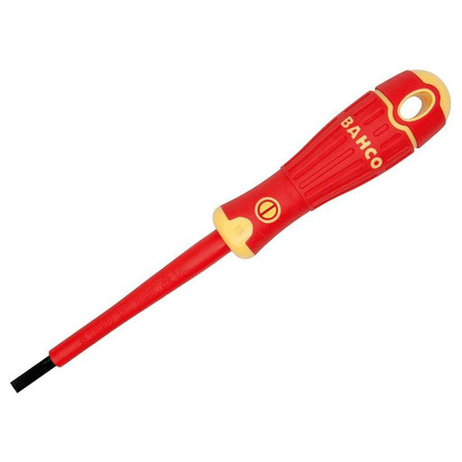 Bahco BAHCOFIT Insulated Slotted Screwdriver 6.5 x 150mm Bahco - RockBottom Northampton