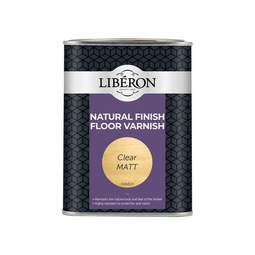 Liberon Natural Finish Floor Varnish Clear Matt 1 litre Liberon - RockBottom Northampton